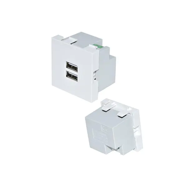 TypeA+A USB modul utičnice za punjač 2.1A s glatkom pločom